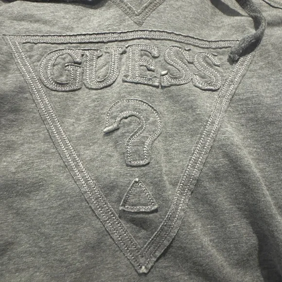 GUESS Women's Gray Logo Hoodie - Picture 3 of 4